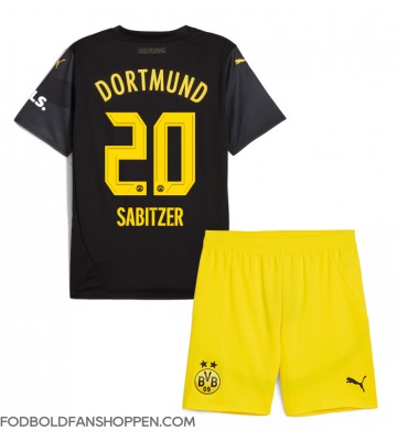 Borussia Dortmund Marcel Sabitzer #20 Udebanetrøje Børn 2024-25 Kortærmet (+ Korte bukser)